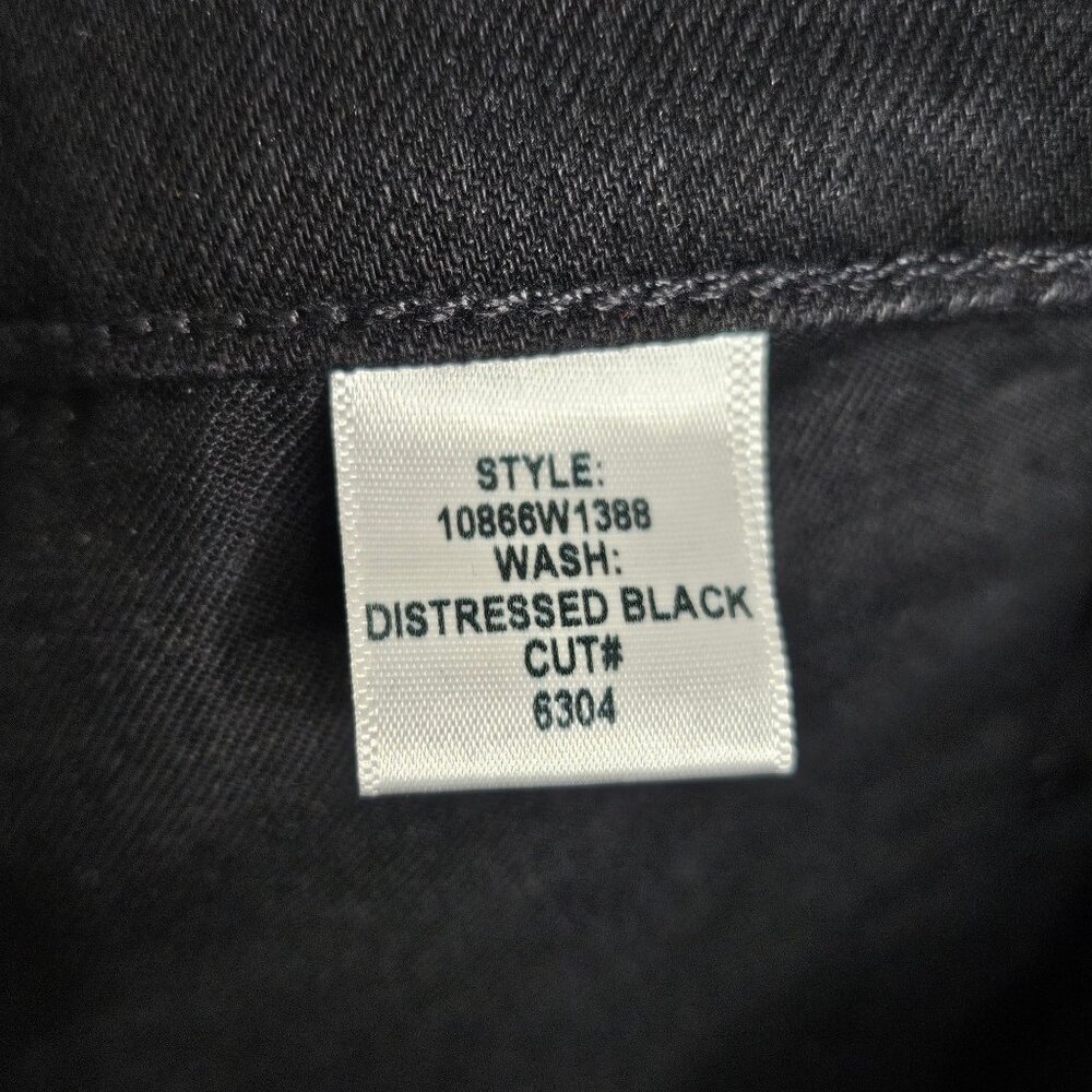 Nili Lotan Celia Distressed Black Bootcut Stretch‎ Denim Jeans Size 25 - Picture 11 of 15